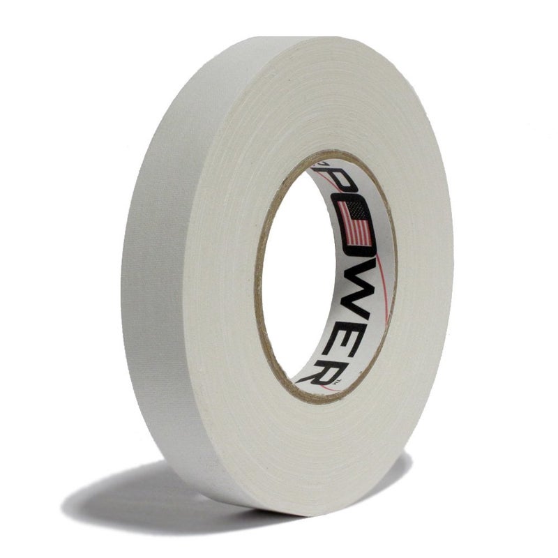 Gaffer Power Premium Pro Grade White Gaffer Tape | Made in The USA | Heavy Duty | Secures Cables | No Residue Multipurpose | White Gaff Tape 1 in x 55 Yds - Image 1